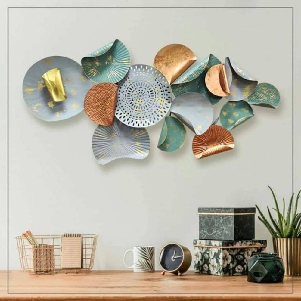 Gray And Green Abstract Metal Wall Art Gray And Green Abstract Metal Wall Art