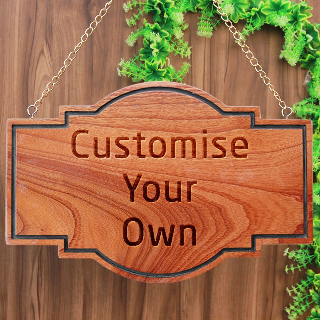 CUSTOMIZE YOUR OWN HANGING WOODEN SIGN