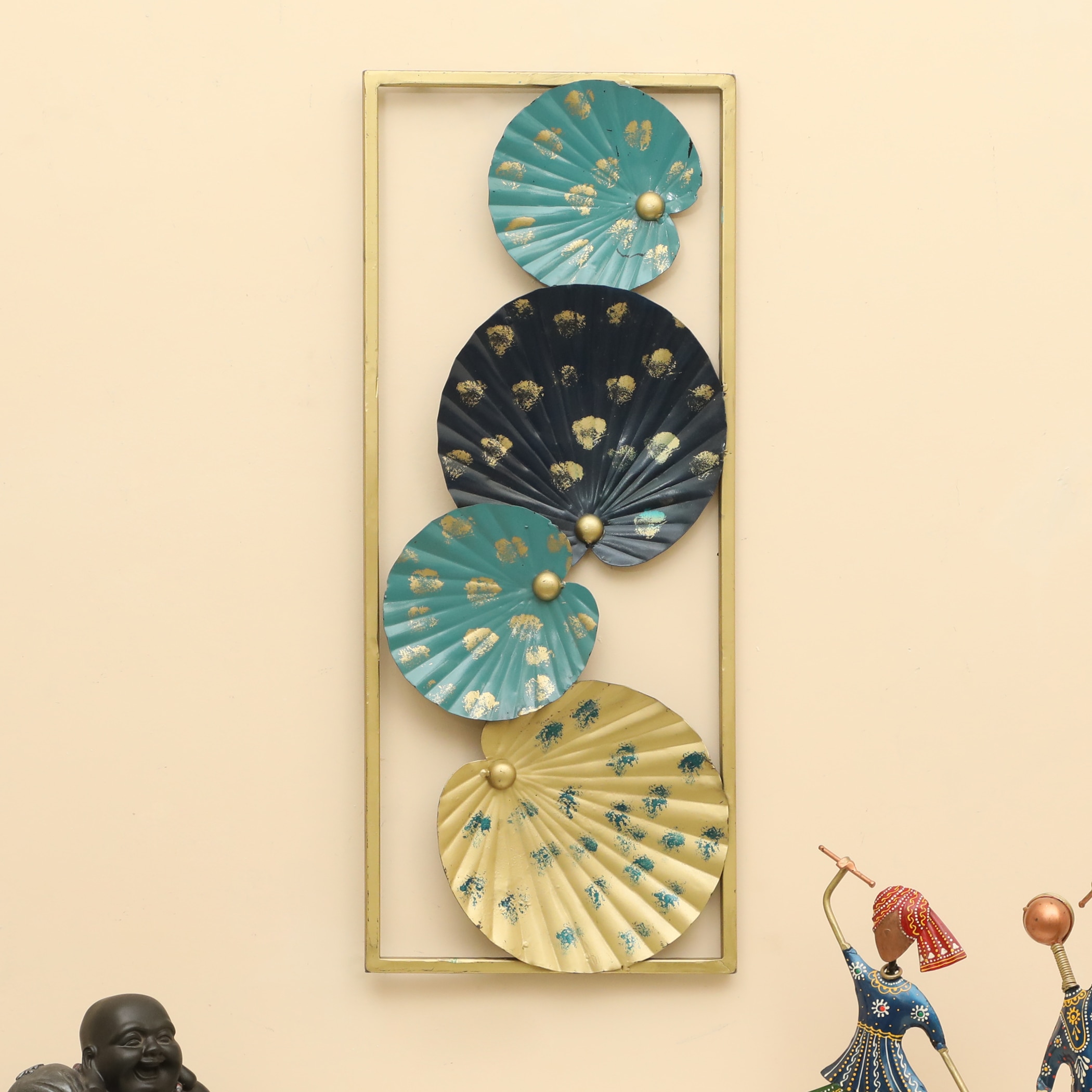 W-Stella Abstract Metal Wall Decor in Multicolor Set of 1 W-Stella Abstract Metal Wall Decor in Multicolor Set of 1