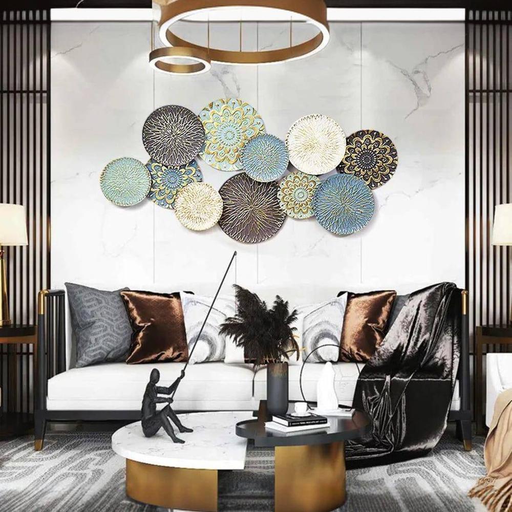 Multicolor wall plates Metal Wall Art Multicolor wall plates Metal Wall Art