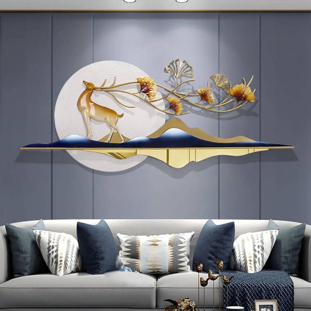 Winter Deer Metal Wall Art Winter Deer Metal Wall Art