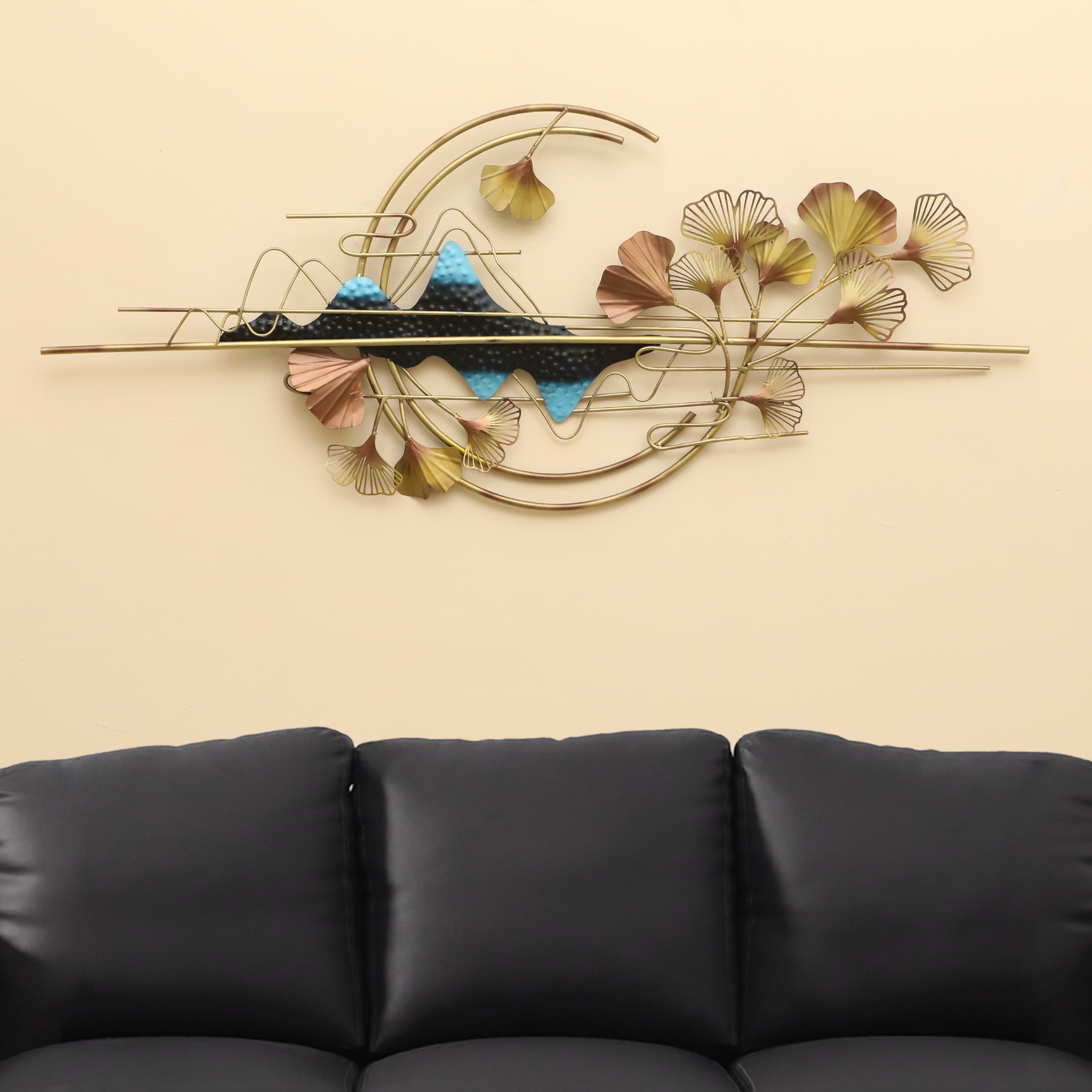 W-Kimi Abstract Metal Wall Decor in Multicolor Set of 1 W-Kimi Abstract Metal Wall Decor in Multicolor Set of 1