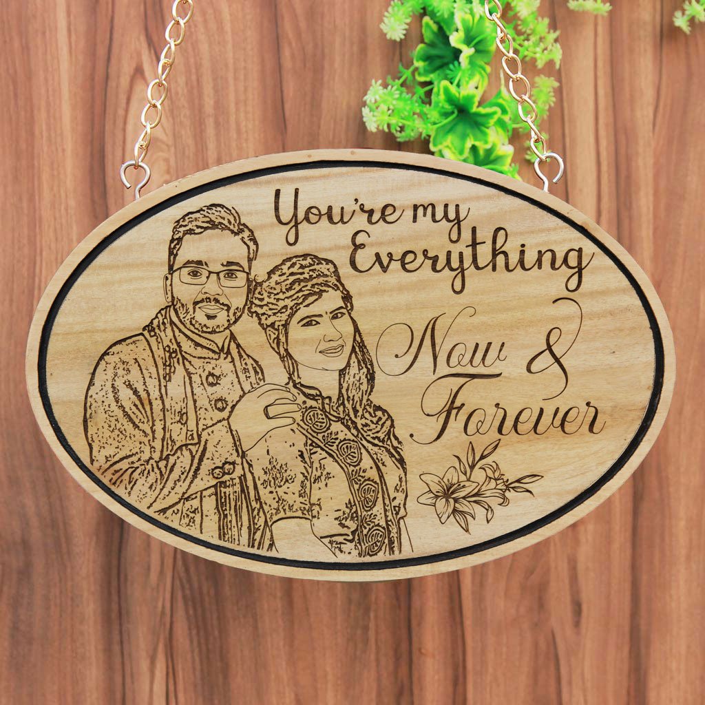 YOU ARE MY EVERYTHING – PHOTO ENGRAVED HANGING WOODEN SIGN