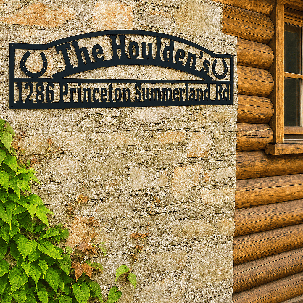 Personalized Horseshoes Address Sign (Q22)