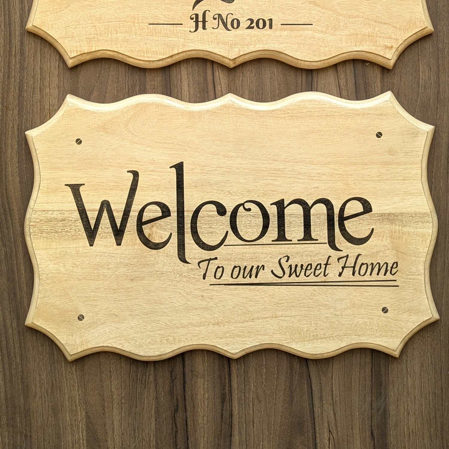 PERSONALIZED WOODEN WELCOME SIGNS FOR HOME