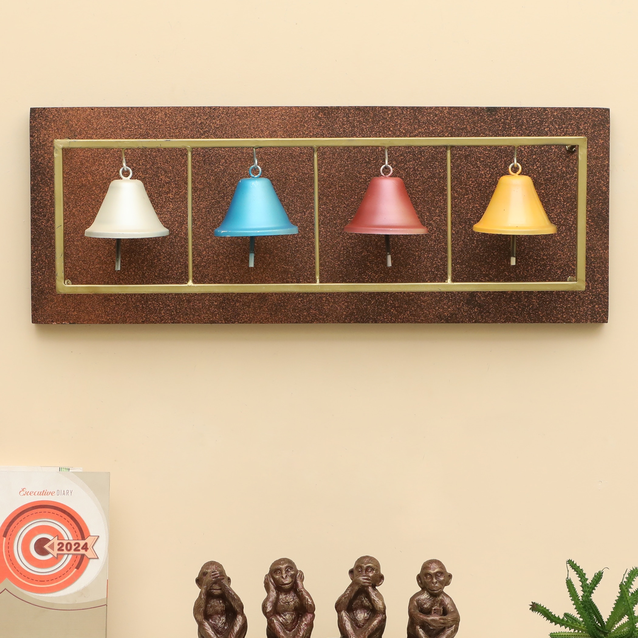 W-Jiya Abstract Metal Wall Decor in Multicolor Set of 1 W-Jiya Abstract Metal Wall Decor in Multicolor Set of 1